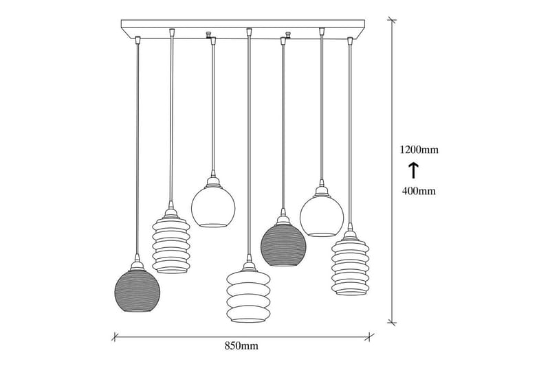 Taklampa Ilena Rök - Antracit - Belysning - Inomhusbelysning & lampor - Taklampor & takbelysning - Kökslampa & pendellampa