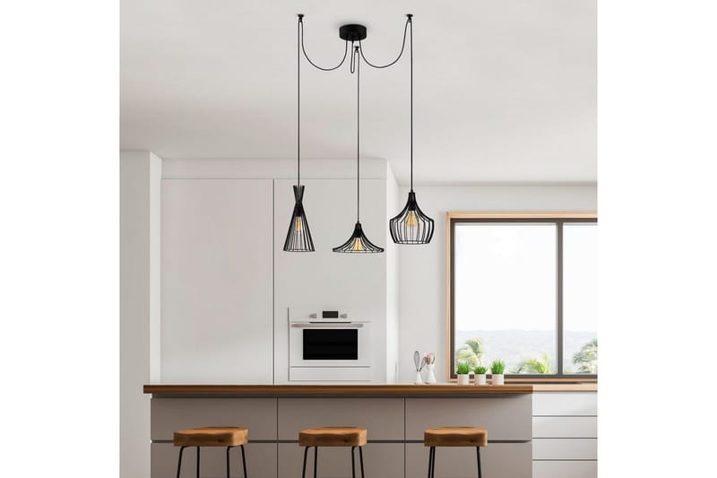 Taklampa Jarim Svart - Svart - Belysning - Inomhusbelysning & lampor - Taklampor & takbelysning - Kökslampa & pendellampa