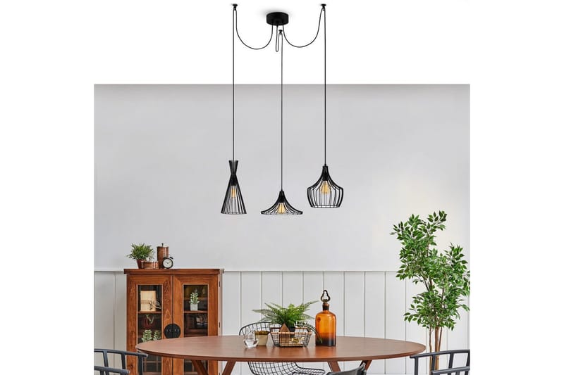 Taklampa Jarim Svart - Svart - Belysning - Inomhusbelysning & lampor - Taklampor & takbelysning - Kökslampa & pendellampa