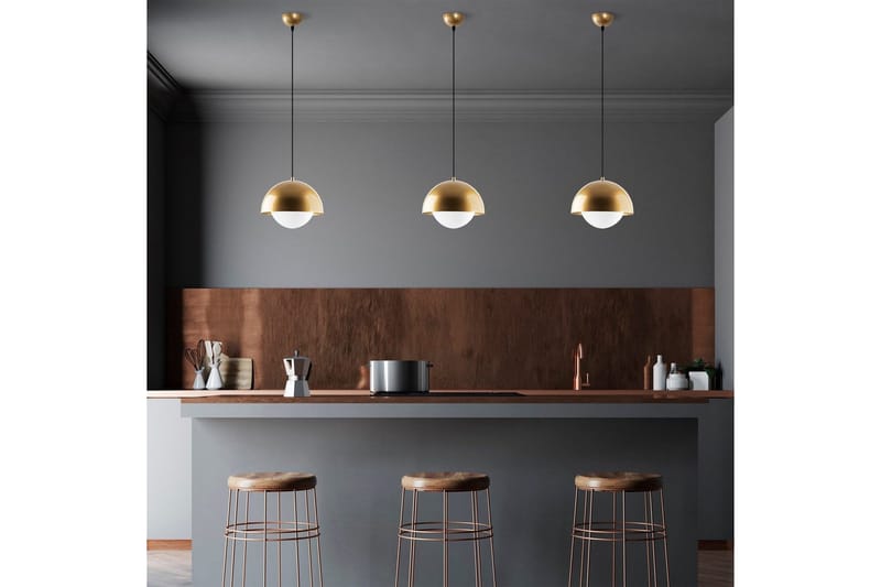 Taklampa Jarnel Rany - Guld - Belysning - Inomhusbelysning & lampor - Taklampor & takbelysning - Kökslampa & pendellampa