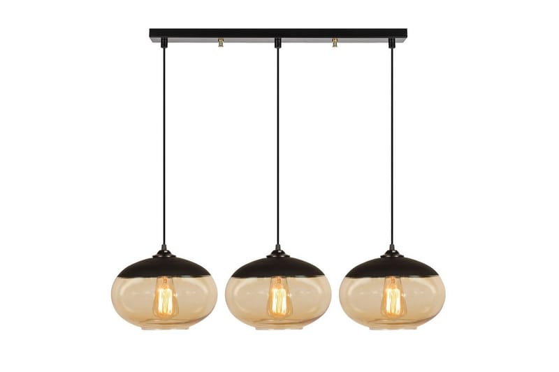 Taklampa Jeba Tre Svart / Honung - Svart - Belysning - Inomhusbelysning & lampor - Taklampor & takbelysning - Kökslampa & pendellampa