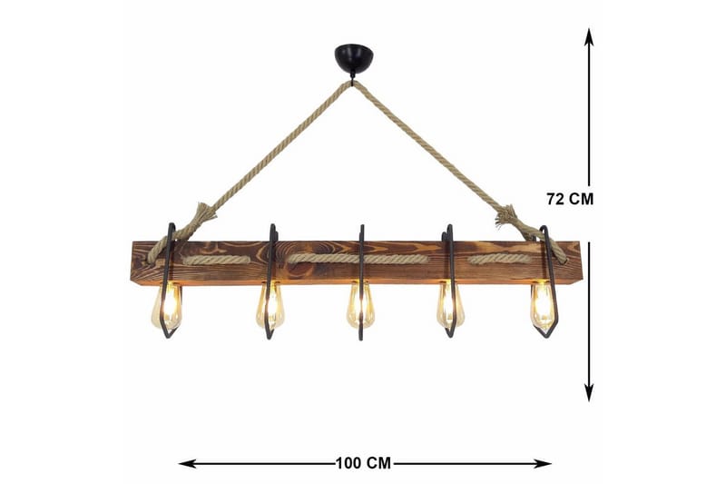 Taklampa Kalldrun Valnöt - Valnöt - Belysning - Inomhusbelysning & lampor - Taklampor & takbelysning - Kökslampa & pendellampa