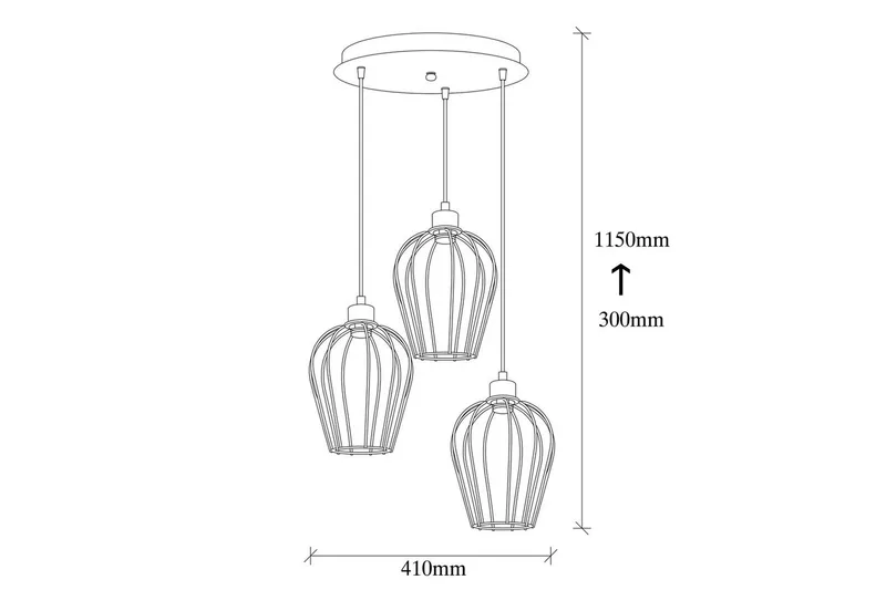 Taklampa Majrulao Svart Sufia - Svart - Belysning - Inomhusbelysning & lampor - Taklampor & takbelysning - Kökslampa & pendellampa