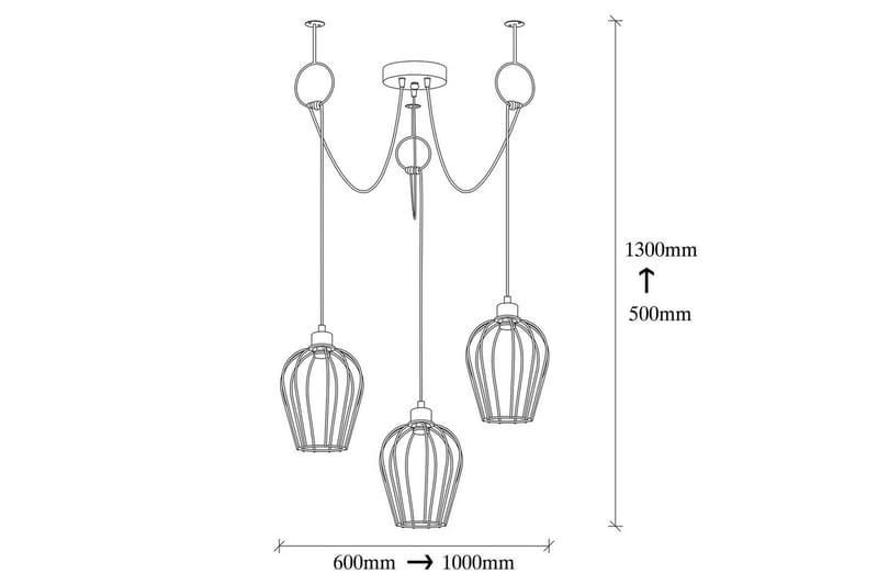 Taklampa Majrulao Svart - Svart - Belysning - Inomhusbelysning & lampor - Taklampor & takbelysning - Kökslampa & pendellampa