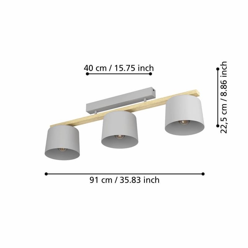 Taklampa Mariel - 19 cm - Belysning - Inomhusbelysning & lampor - Taklampor & takbelysning - Plafond