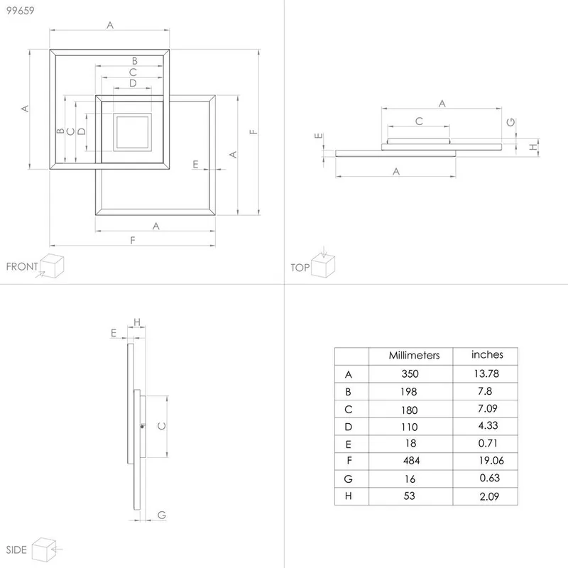 Taklampa Marinello - 48,5 cm - Belysning - Inomhusbelysning & lampor - Taklampor & takbelysning - Plafond