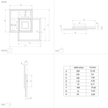 Taklampa Marinello - 48,5 cm - Belysning - Inomhusbelysning & lampor - Taklampor & takbelysning - Plafond
