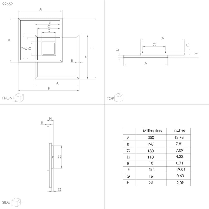 Taklampa Marinello - 48,5 cm - Belysning - Inomhusbelysning & lampor - Taklampor & takbelysning - Plafond