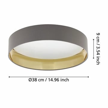 Taklampa Maserlo - Cappuccino/Guld - Belysning - Inomhusbelysning & lampor - Taklampor & takbelysning - Plafond