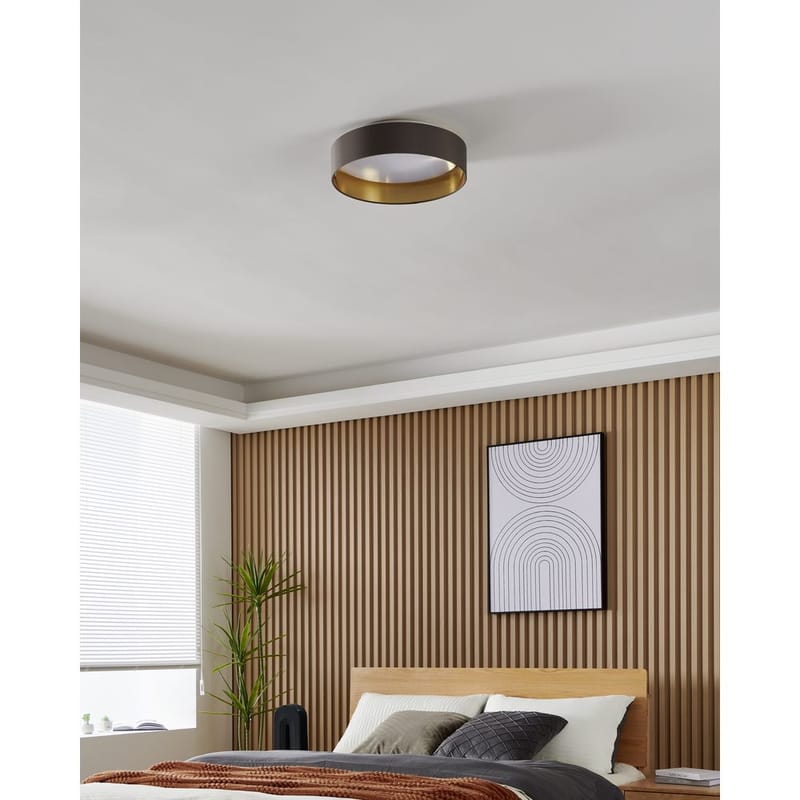 Taklampa Maserlo - Cappuccino/Guld - Belysning - Inomhusbelysning & lampor - Taklampor & takbelysning - Plafond