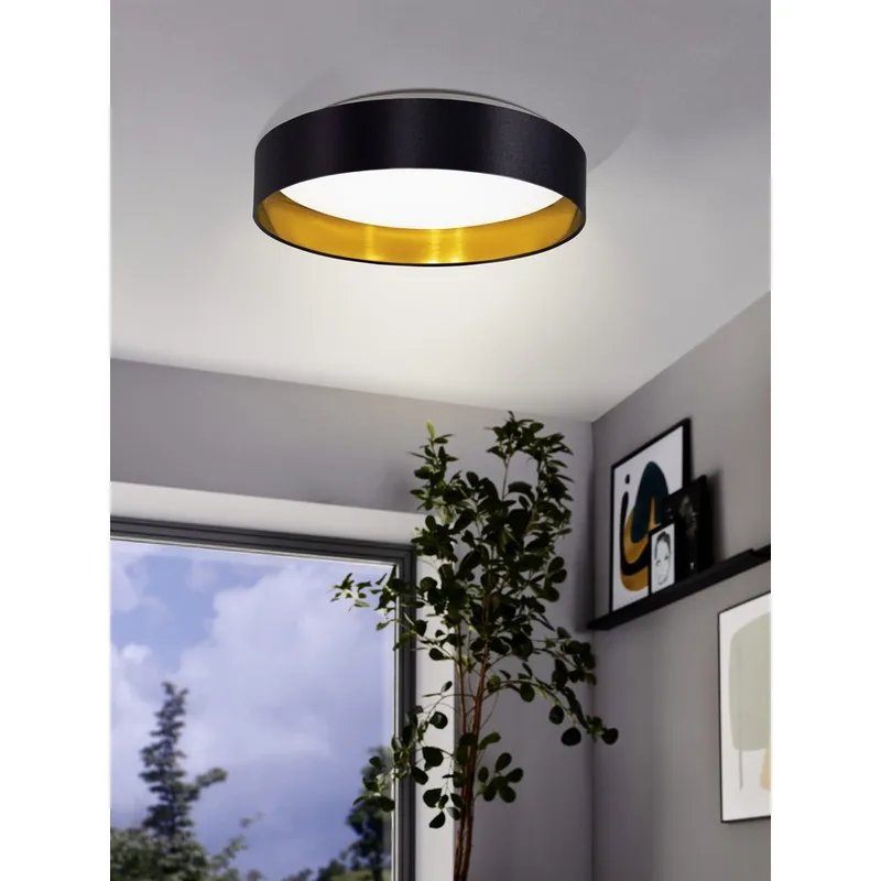 Taklampa Maserlo - Svart/Guld - Belysning - Inomhusbelysning & lampor - Taklampor & takbelysning - Plafond