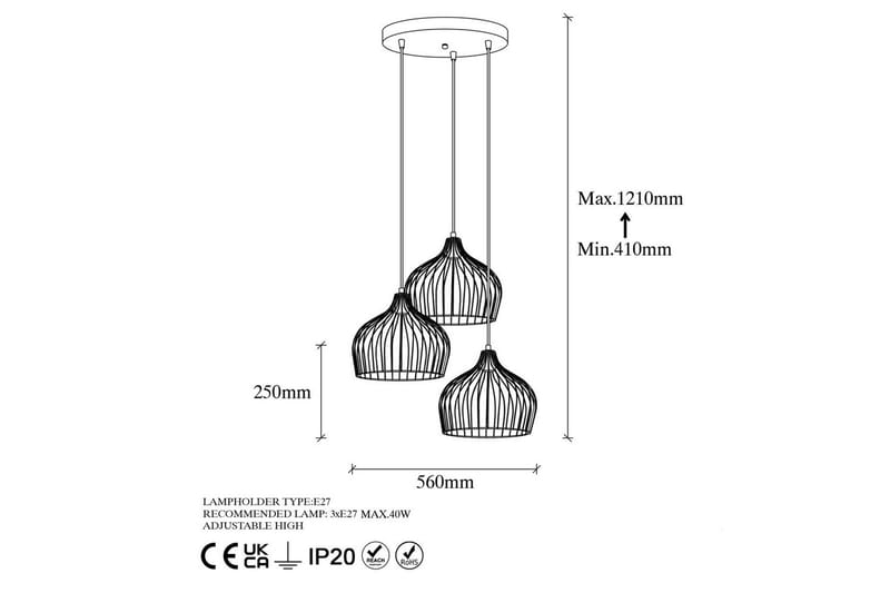 Taklampa Meron Shiny Gold Circle - Guld - Belysning - Inomhusbelysning & lampor - Taklampor & takbelysning - Kökslampa & pendellampa