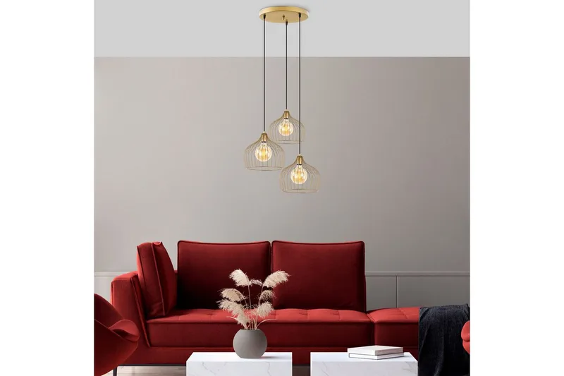 Taklampa Meron Shiny Gold Circle - Guld - Belysning - Inomhusbelysning & lampor - Taklampor & takbelysning - Kökslampa & pendellampa