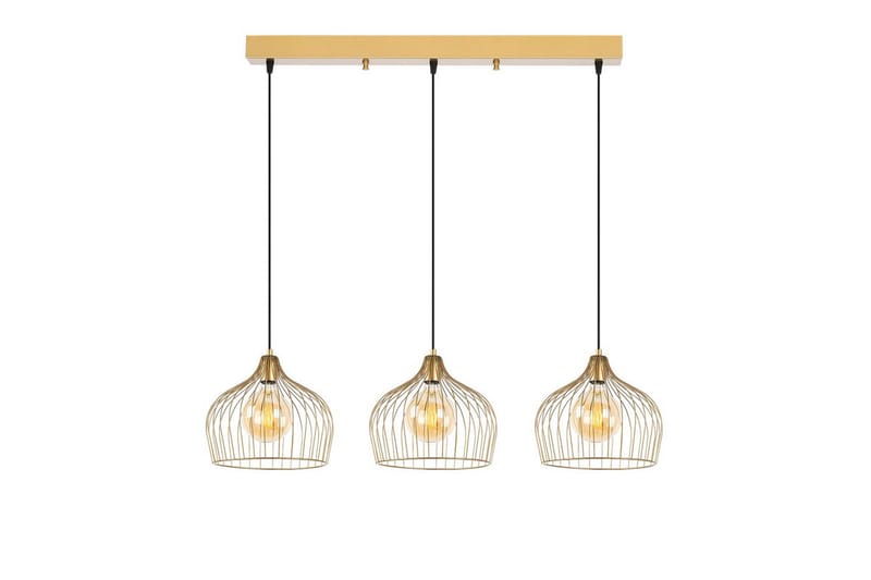 Taklampa Meron Shiny Gold Horizontal - Guld - Belysning - Inomhusbelysning & lampor - Taklampor & takbelysning - Kökslampa & pendellampa