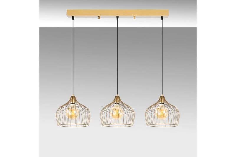 Taklampa Meron Shiny Gold Horizontal - Guld - Belysning - Inomhusbelysning & lampor - Taklampor & takbelysning - Kökslampa & pendellampa