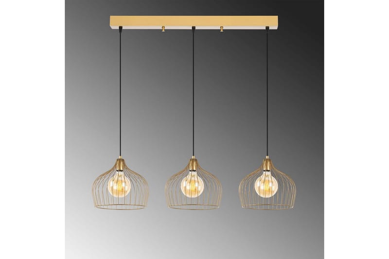 Taklampa Meron Shiny Gold Horizontal - Guld - Belysning - Inomhusbelysning & lampor - Taklampor & takbelysning - Kökslampa & pendellampa