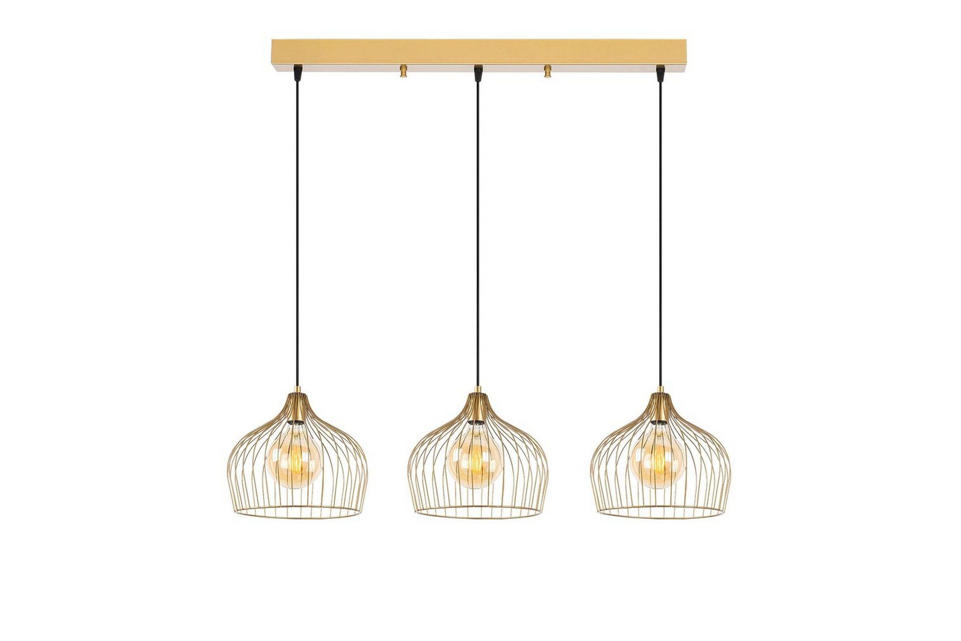 Taklampa Meron Shiny Gold Horizontal - Guld