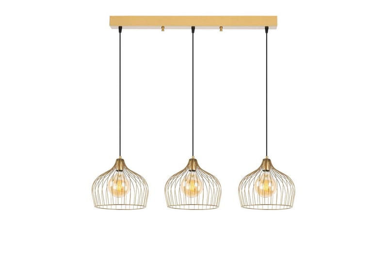 Taklampa Meron Shiny Gold Horizontal, Guld