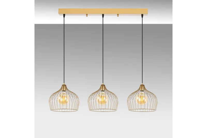 Taklampa Meron Shiny Gold Horizontal - Guld - Belysning - Inomhusbelysning & lampor - Taklampor & takbelysning - Kökslampa & pendellampa