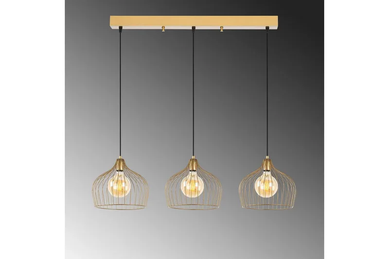 Taklampa Meron Shiny Gold Horizontal - Guld - Belysning - Inomhusbelysning & lampor - Taklampor & takbelysning - Kökslampa & pendellampa