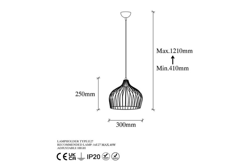 Taklampa Meron Shiny One Gold - Guld - Belysning - Inomhusbelysning & lampor - Taklampor & takbelysning - Kökslampa & pendellampa