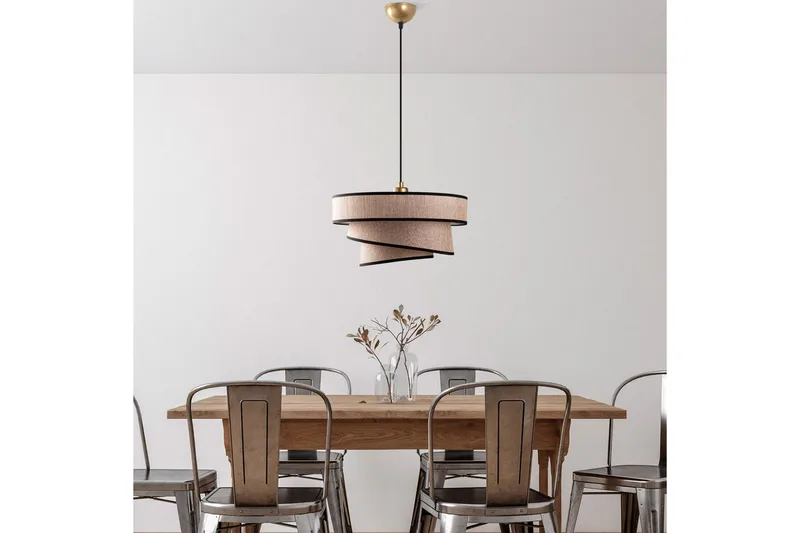 Taklampa Miwako Ljusbrun - Ljusbrun - Belysning - Inomhusbelysning & lampor - Taklampor & takbelysning - Kökslampa & pendellampa