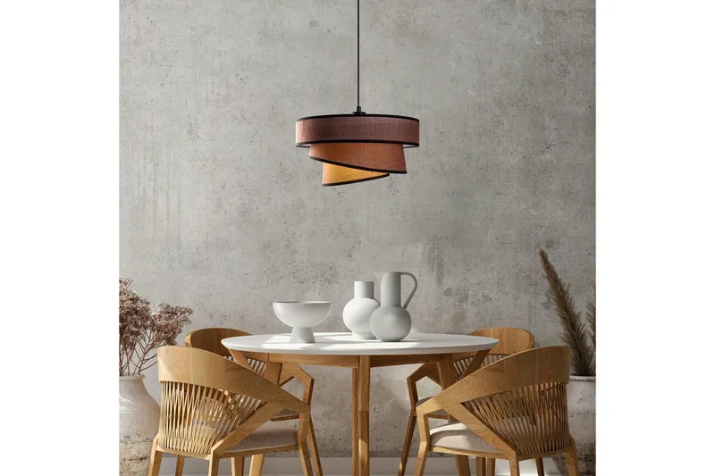 Taklampa Miwako Mörkbrun - Mörkbrun - Belysning - Inomhusbelysning & lampor - Taklampor & takbelysning - Kökslampa & pendellampa