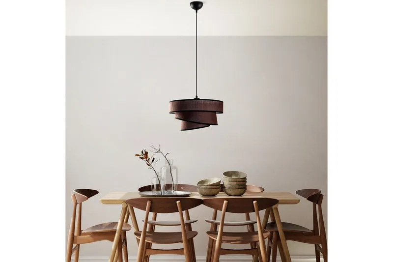 Taklampa Miwako Mörkbrun - Mörkbrun - Belysning - Inomhusbelysning & lampor - Taklampor & takbelysning - Kökslampa & pendellampa