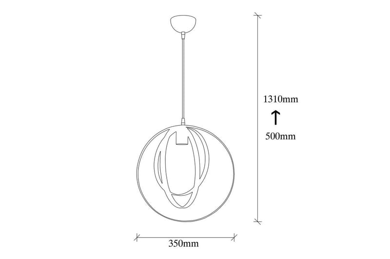 Taklampa Munel Svart - Svart - Belysning - Inomhusbelysning & lampor - Taklampor & takbelysning - Kökslampa & pendellampa