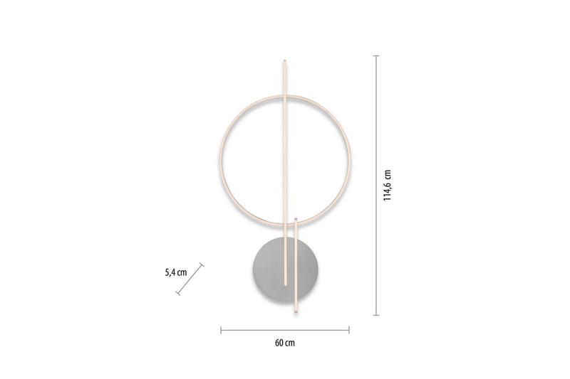 Taklampa Q-Arkoa - 60x6x115 cm - Belysning - Inomhusbelysning & lampor - Taklampor & takbelysning - Plafond