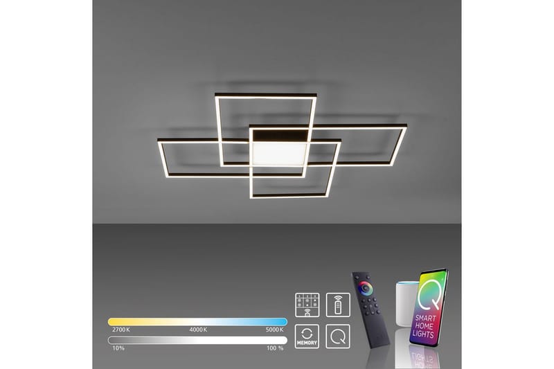 Taklampa Q-Asmin - 80x6x80 cm - Belysning - Inomhusbelysning & lampor - Taklampor & takbelysning - Plafond