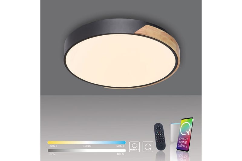 Taklampa Q-Bila - 52x7x51 cm - Belysning - Inomhusbelysning & lampor - Taklampor & takbelysning - Plafond