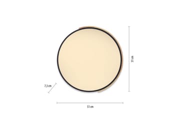 Taklampa Q-Bila - 52x7x51 cm - Belysning - Inomhusbelysning & lampor - Taklampor & takbelysning - Plafond