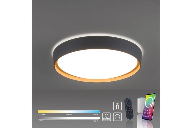 Taklampa Q-Emilia - 50x12x50 cm - Belysning - Inomhusbelysning & lampor - Taklampor & takbelysning - Plafond