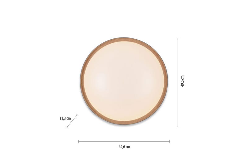 Taklampa Q-Emilia - 50x12x50 cm - Belysning - Inomhusbelysning & lampor - Taklampor & takbelysning - Plafond