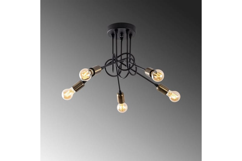 Taklampa Ranju Svart / Antik Fem Soklar - Fem Soklar - Belysning - Inomhusbelysning & lampor - Taklampor & takbelysning - Kökslampa & pendellampa