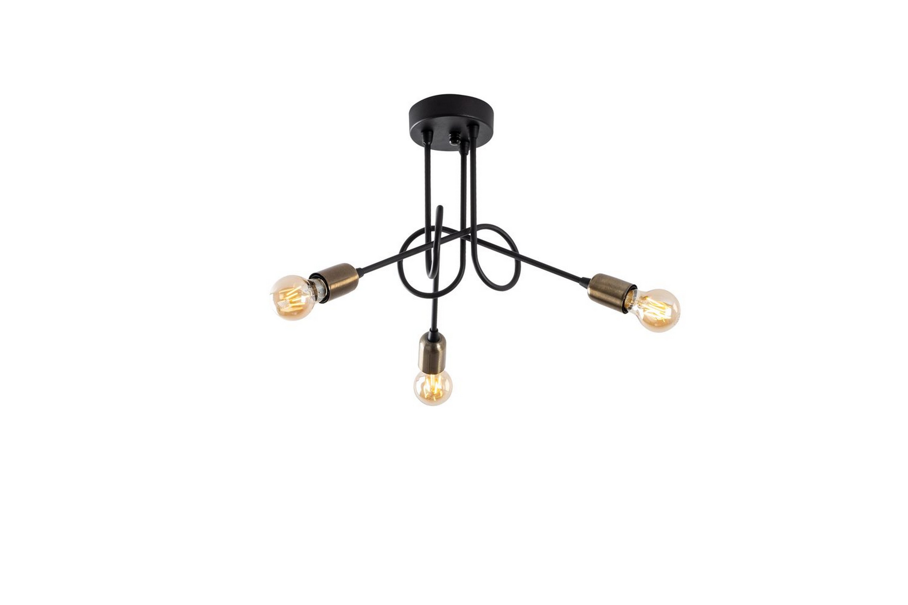 Taklampa Ranju Svart / Antik Treuttag - Treuttag