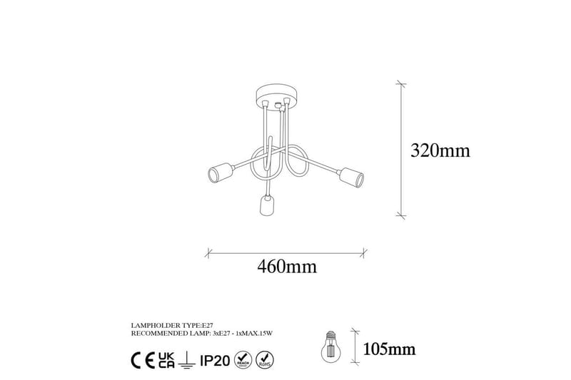 Taklampa Ranju Svart / Antik Treuttag - Treuttag - Belysning - Inomhusbelysning & lampor - Taklampor & takbelysning - Kökslampa & pendellampa