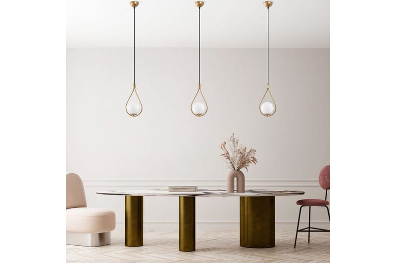 Taklampa Ranpal Enkel Rany - Guld - Belysning - Inomhusbelysning & lampor - Taklampor & takbelysning - Kökslampa & pendellampa