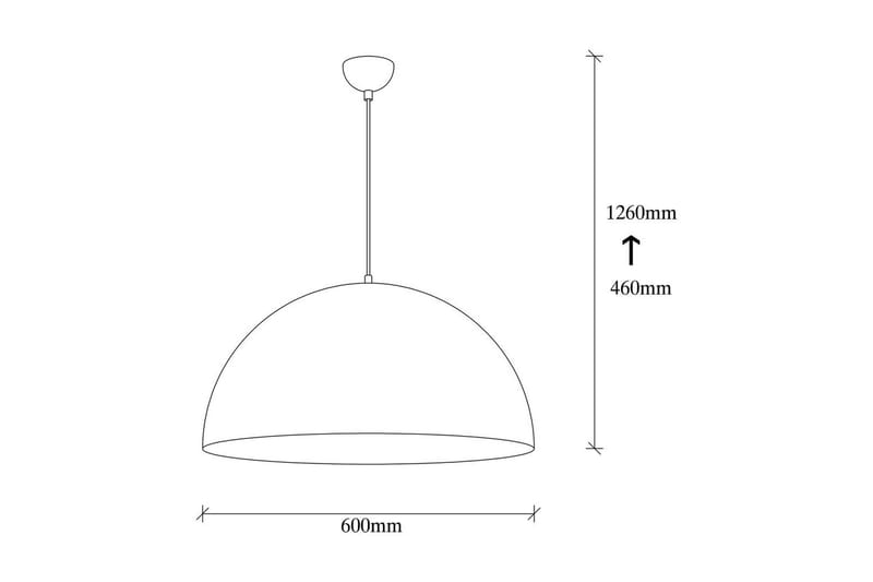 Taklampa Rantesh Vit - 60 x 60 cm - Belysning - Inomhusbelysning & lampor - Taklampor & takbelysning - Kökslampa & pendellampa
