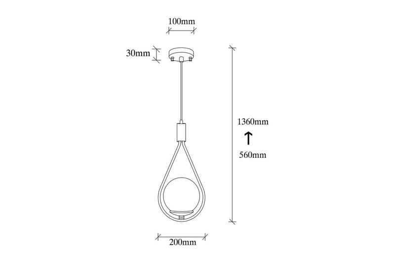 Taklampa Rate 8 Svart - Svart - Belysning - Inomhusbelysning & lampor - Taklampor & takbelysning - Kökslampa & pendellampa