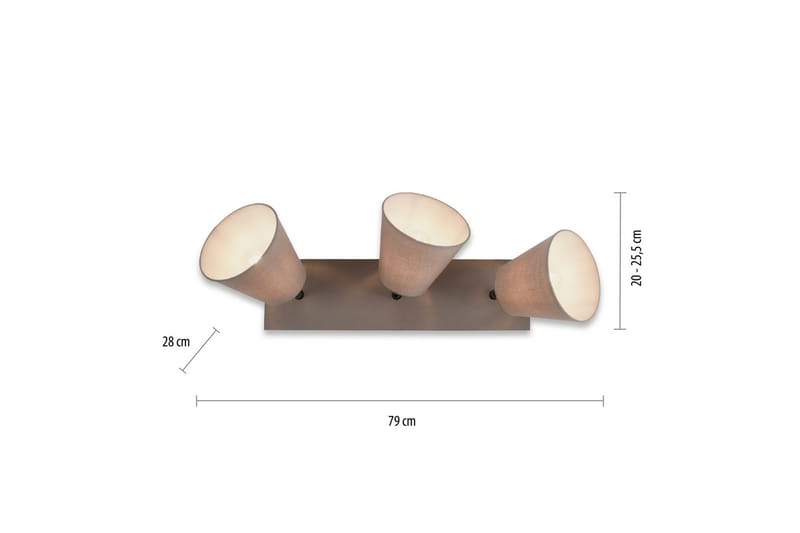 Taklampa Riala - 28x25,5x79 cm - Belysning - Inomhusbelysning & lampor - Taklampor & takbelysning - Plafond