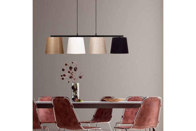 Taklampa Rithmere Svart / Rany / Vit / Beige - Beige/Guld/Svart/Vitfärgat trä - Belysning - Inomhusbelysning & lampor - Taklampor & takbelysning - Kökslampa & pendellampa