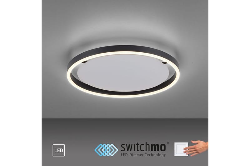 Taklampa Ritus - 39,3x5,3x39,3 cm, Antracit - Belysning - Inomhusbelysning & lampor - Taklampor & takbelysning - Plafond