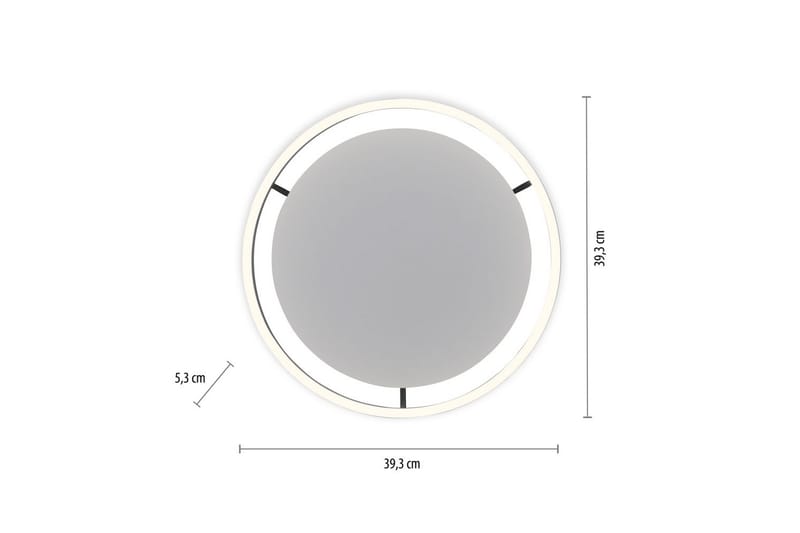 Taklampa Ritus - 39,3x5,3x39,3 cm, Antracit - Belysning - Inomhusbelysning & lampor - Taklampor & takbelysning - Plafond
