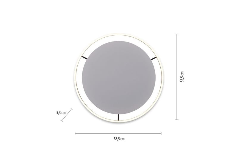 Taklampa Ritus - 58,5x5,3x58,5 cm, Antracit - Belysning - Inomhusbelysning & lampor - Taklampor & takbelysning - Plafond