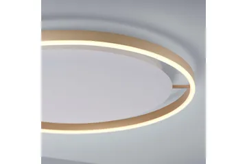 Taklampa Ritus - 58,5x5,3x58,5 cm, Matt mässing - Belysning - Inomhusbelysning & lampor - Taklampor & takbelysning - Plafond
