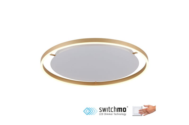 Taklampa Ritus - 58,5x5,3x58,5 cm, Matt mässing - Belysning - Inomhusbelysning & lampor - Taklampor & takbelysning - Plafond