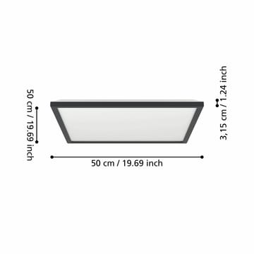 Taklampa Rovito Svart - 50 cm - Belysning - Inomhusbelysning & lampor - Taklampor & takbelysning - Plafond