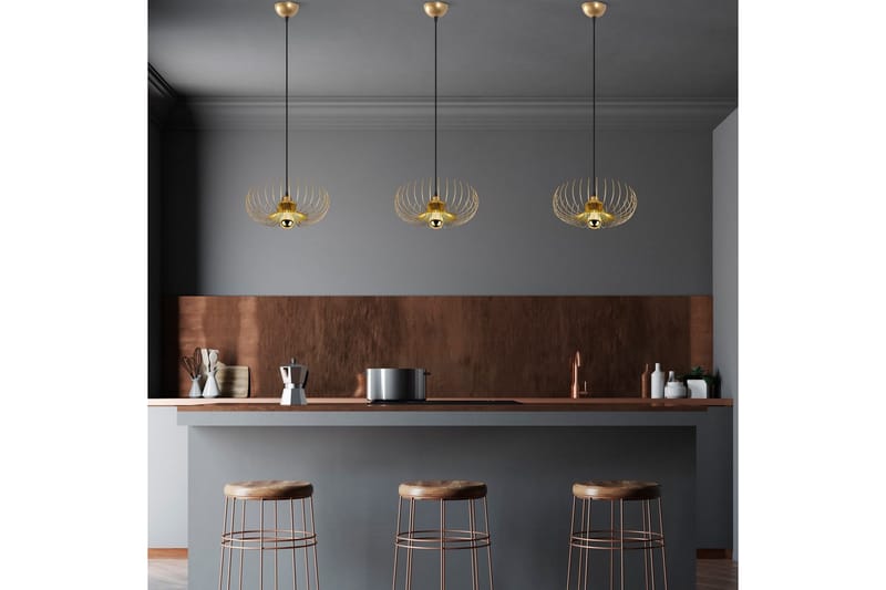 Taklampa Sadortel Rany - Guld - Belysning - Inomhusbelysning & lampor - Taklampor & takbelysning - Kökslampa & pendellampa